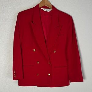 Austin Reed Red Blazer with Gold Buttons